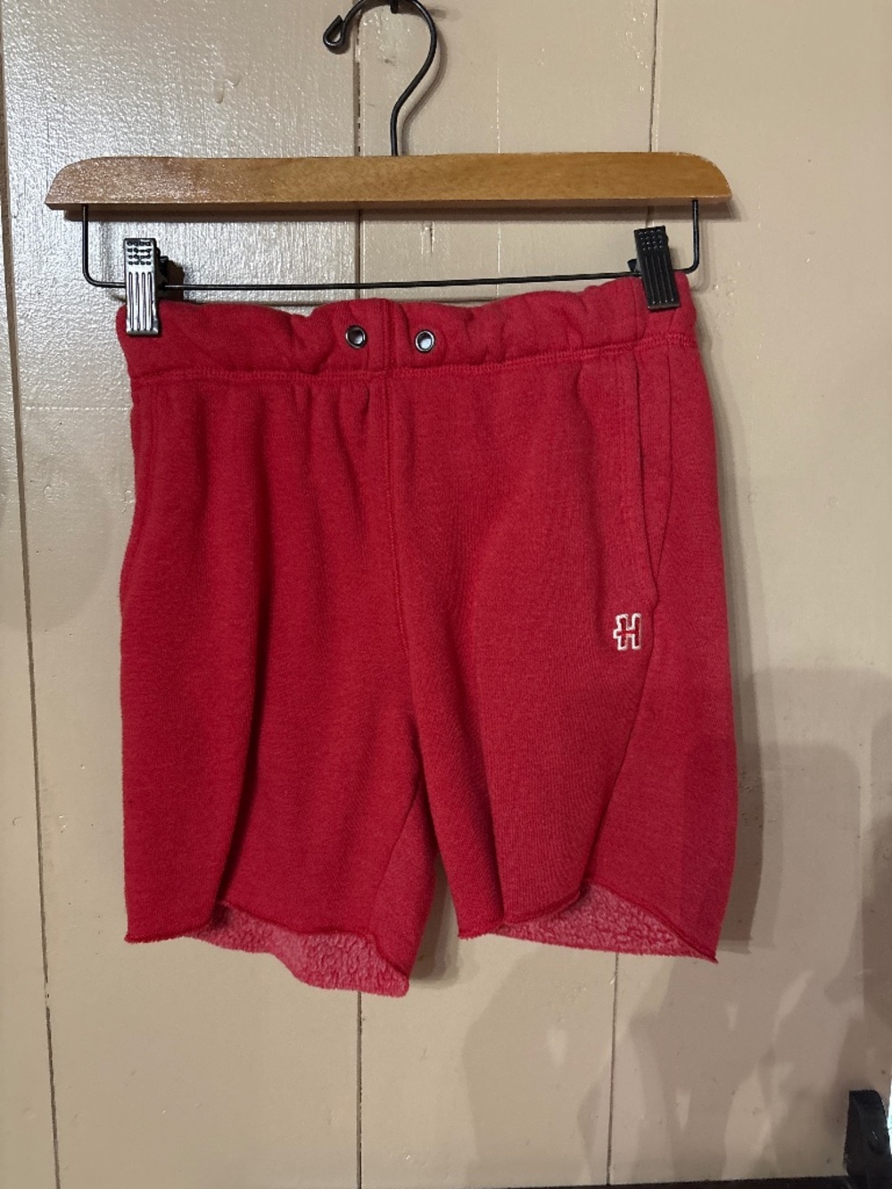 Homage you the red sweatpants shorts, size 10